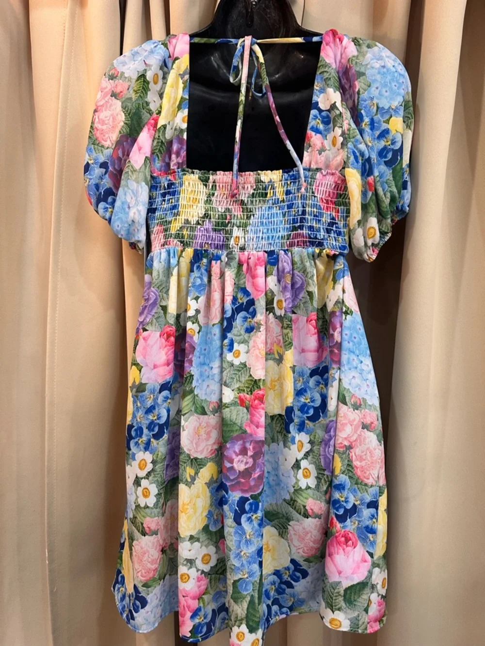 Show Me Your Mumu Pink Label Floral Mini Dress like new size XS - Picture 4 of 5